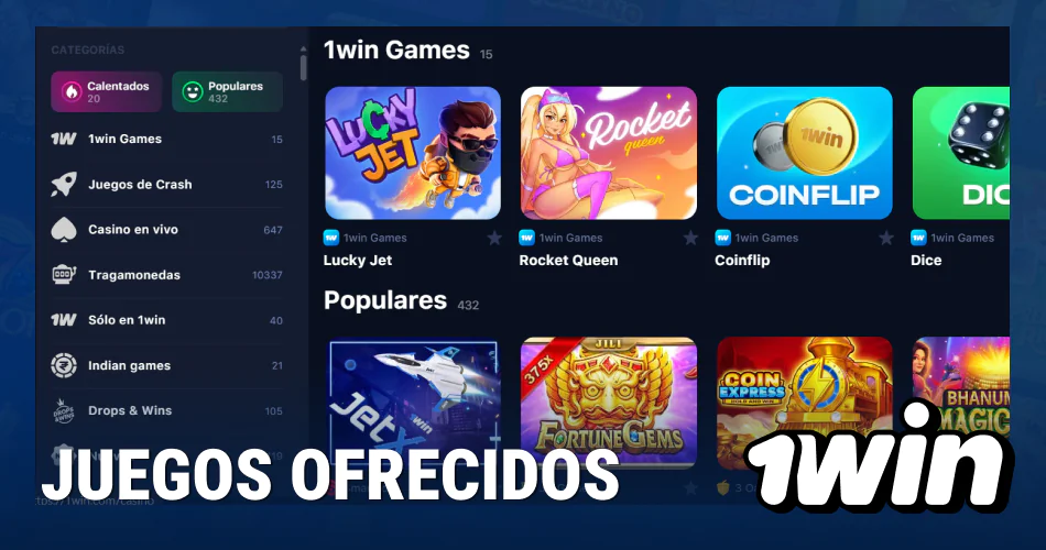 Juegos de casino 1win